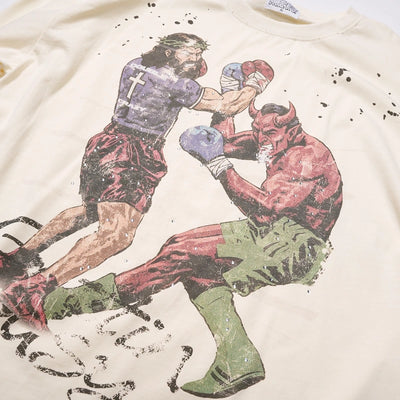 Vintage Painted Jesus L/S-712