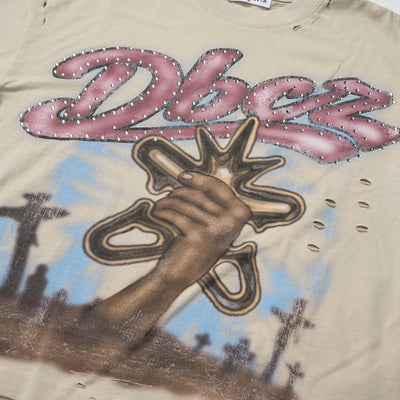 T-shirt Vintage Bling Tombstone-678