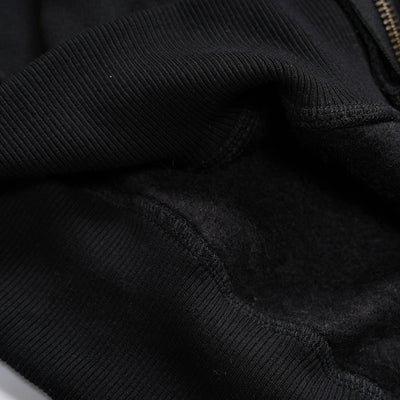 Sweat à capuche zippé à motif léopard délavé-752