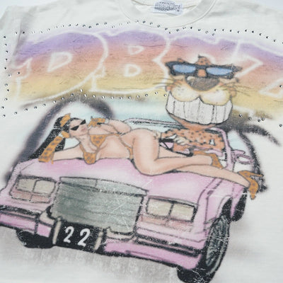 T-shirt guépard amusant années 90-669