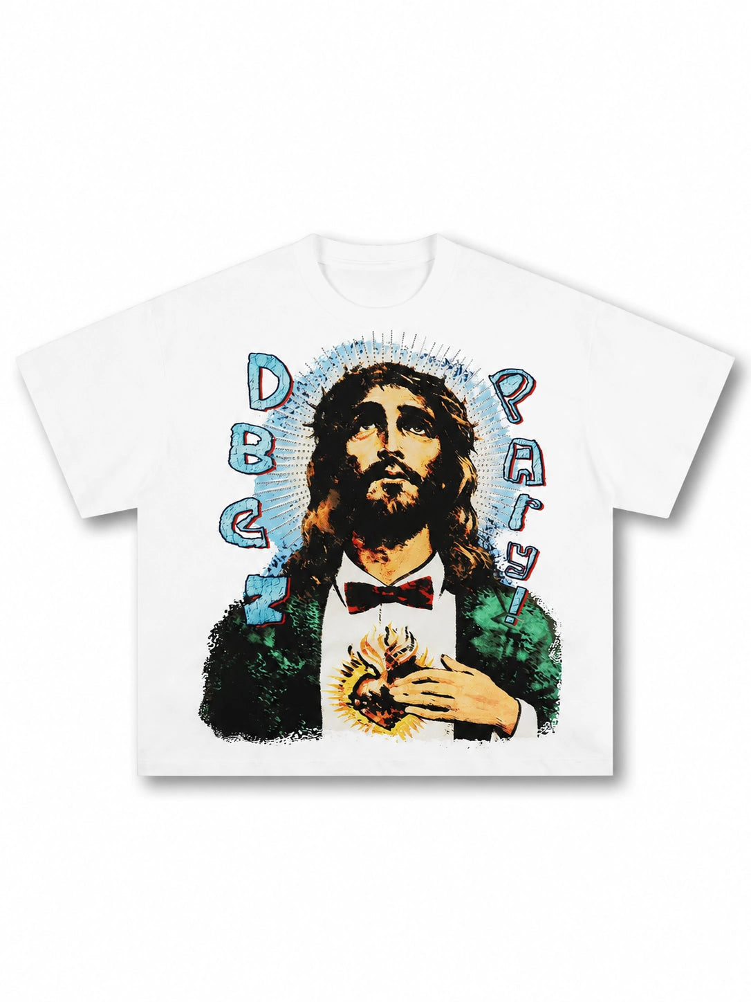 T-shirt ample Bling Pop Art Jésus-572