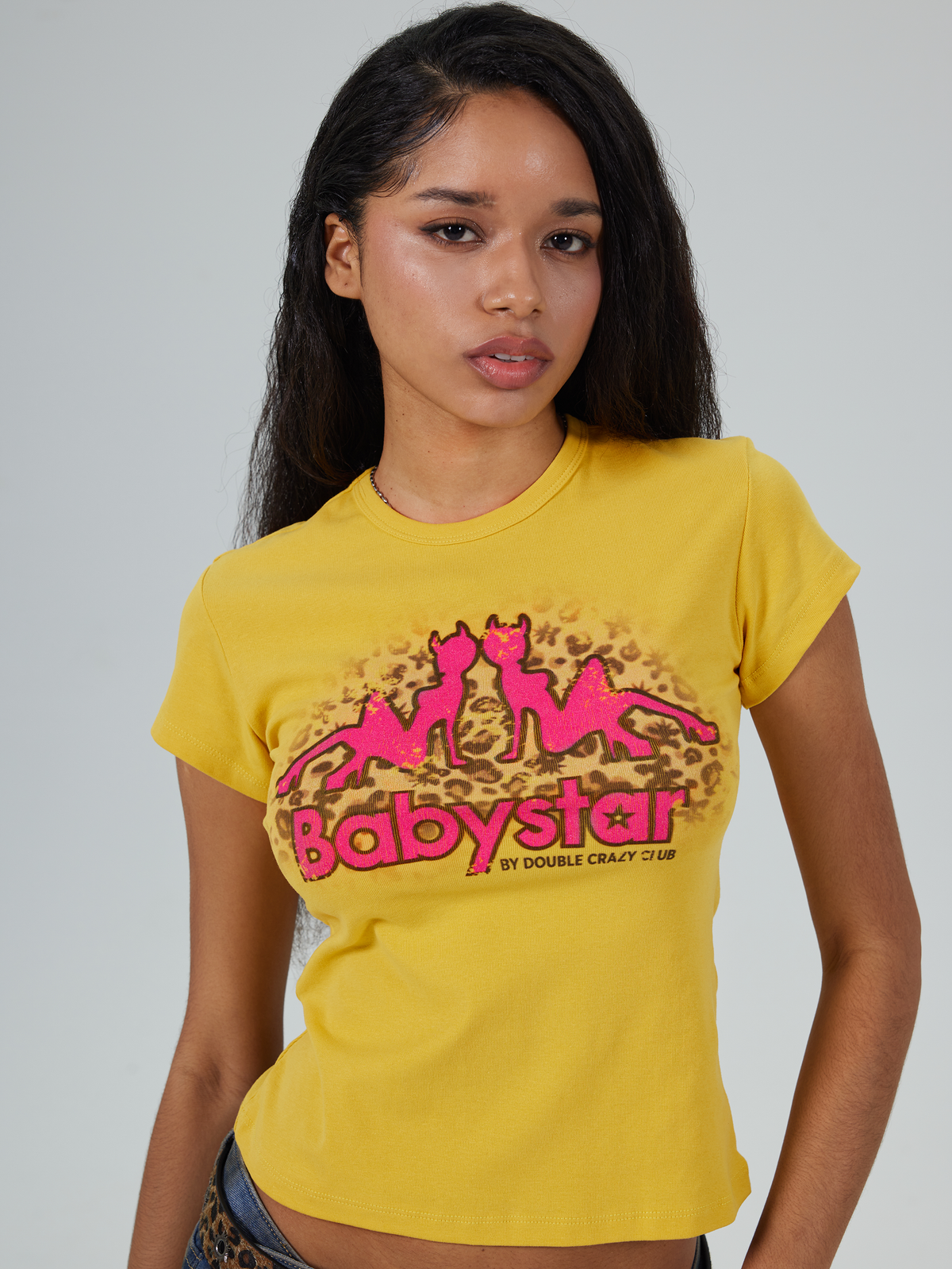 Leopard Devil Girl Baby Tee-651