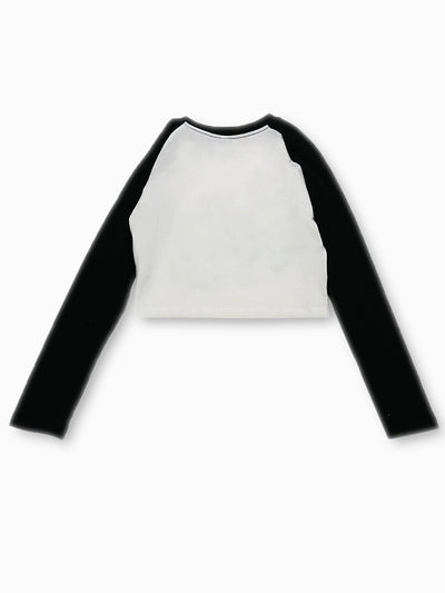 Devil Angel Graphic Crop Top - 024