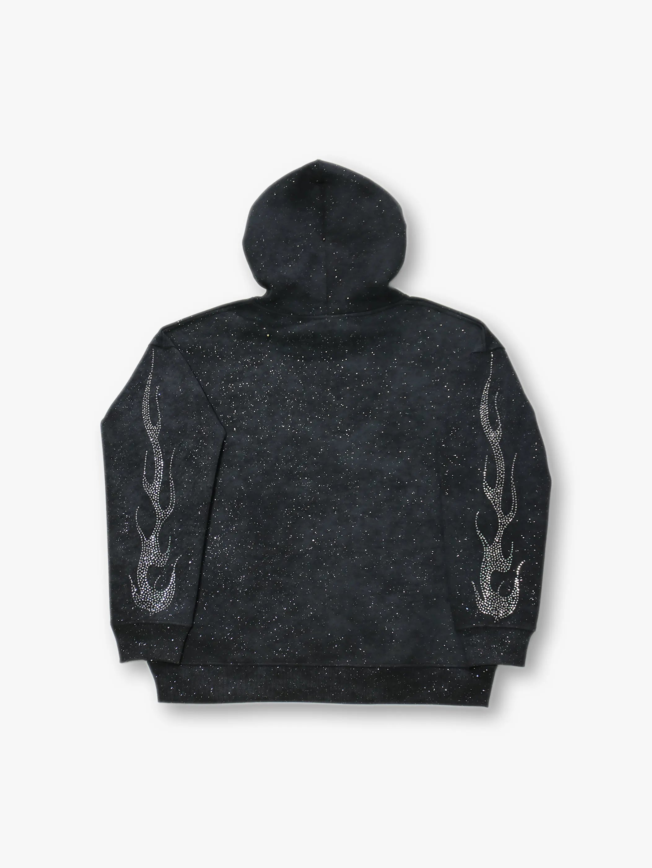 DOUBLECRAZY Flame Man Diamond Gradient Vintage Hoodie - 043