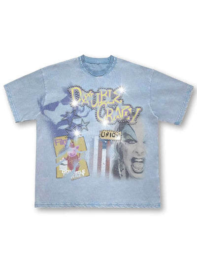Camiseta lavado ácido Collage Estrás-471