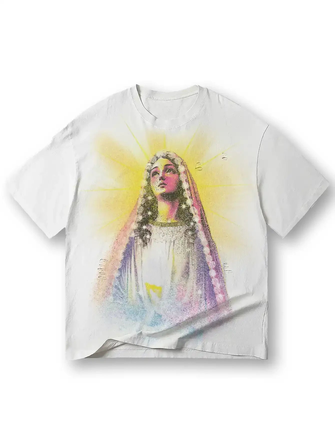Virgin Mary Glow T-shirt-166