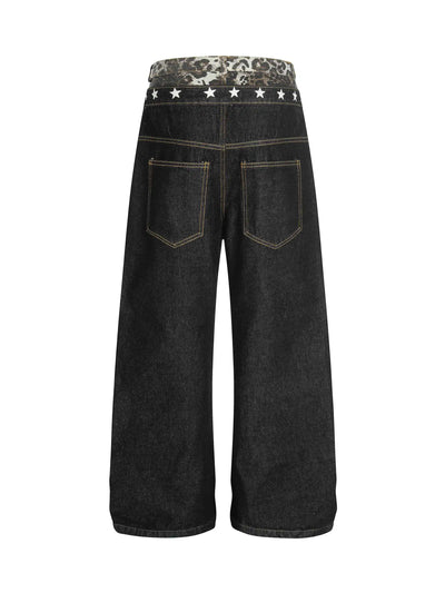 Layered Star Denim Jean-S1169