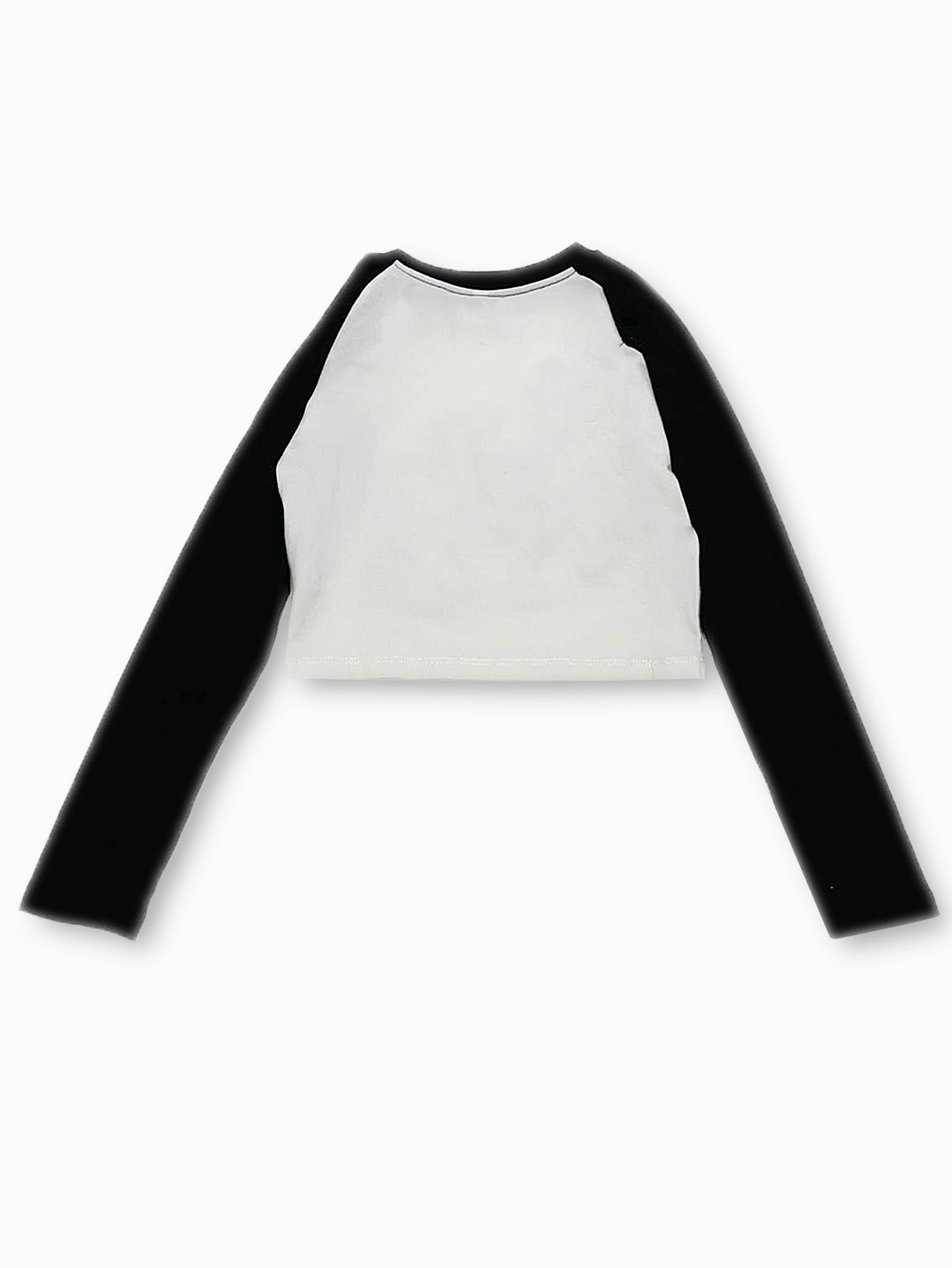 Devil Angel Graphic Crop Top - 024