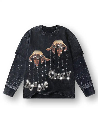 Hand Puppet Graphic Sweatshirt - 098