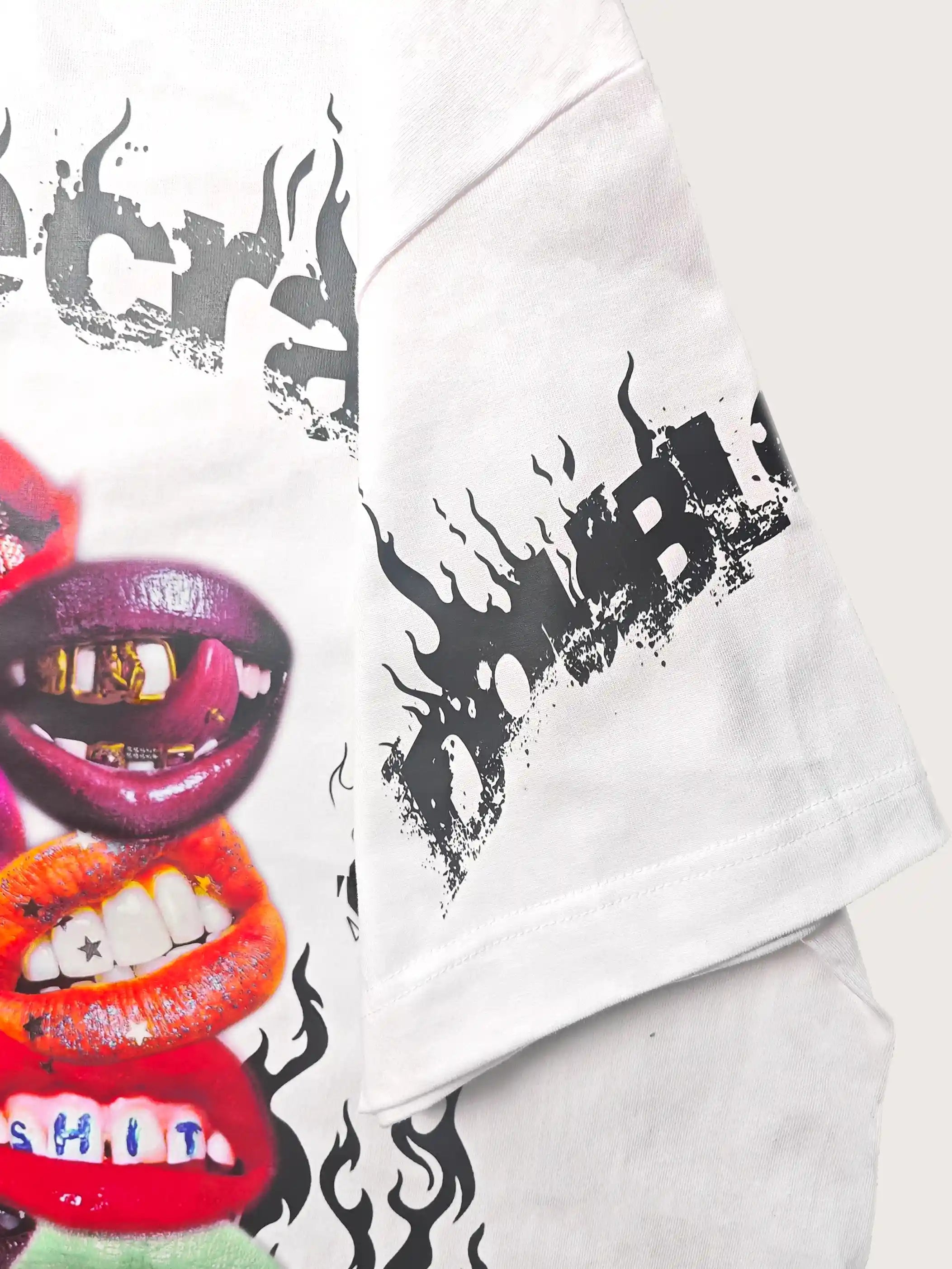 Wild Lip Stack Fire T-shirt -055