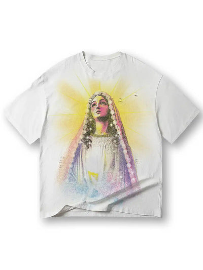 Virgin Mary Glow T-shirt-166