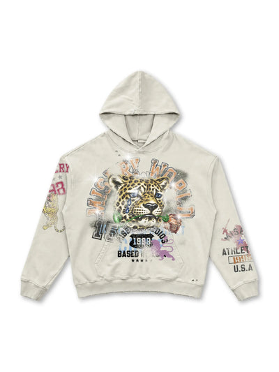 Sudadera con capucha Misery Rose Leopard-808