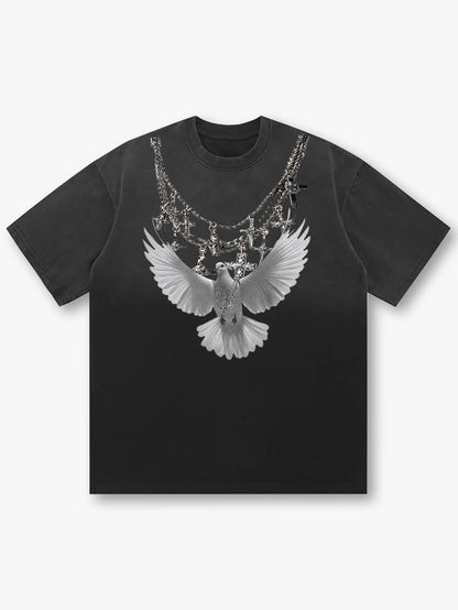 Flying Dove Cross T-shirt-161