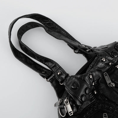 Sac hobo multi-zip Moto Grunge-S1223