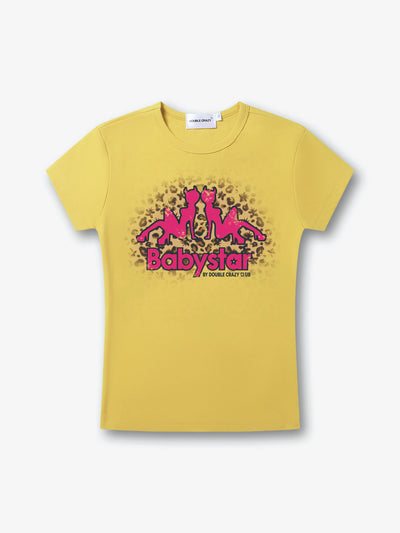 Leopard Devil Girl Baby Tee-651