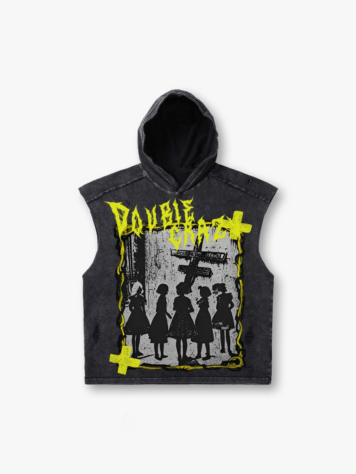 Street Rebel Cross Hoodie Vest-246