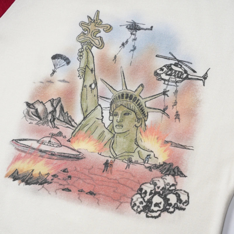 Doomsday Liberty Fitted Raglan-741