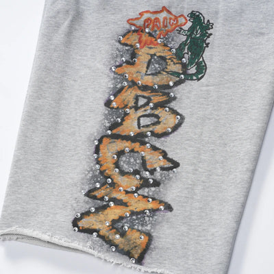 Punk Graffiti Liberty  Shorts-649