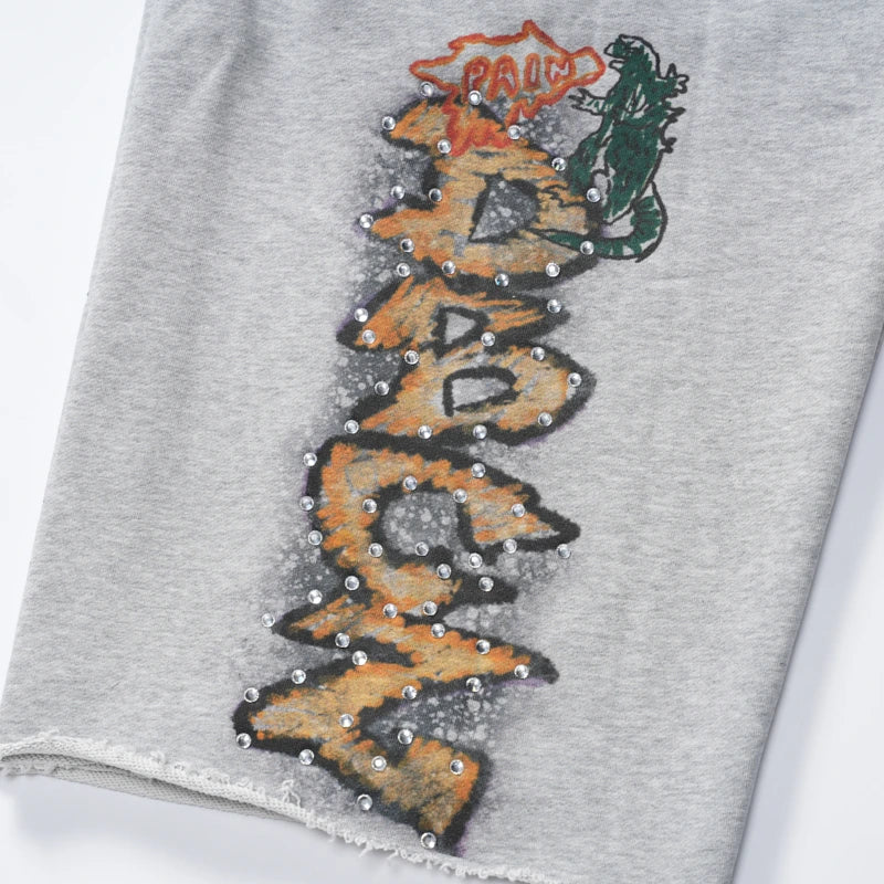 Punk Graffiti Liberty  Shorts-649