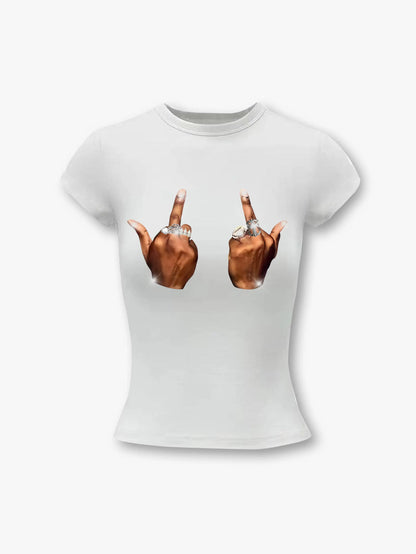 Radiant Cross Stud T-shirt-268