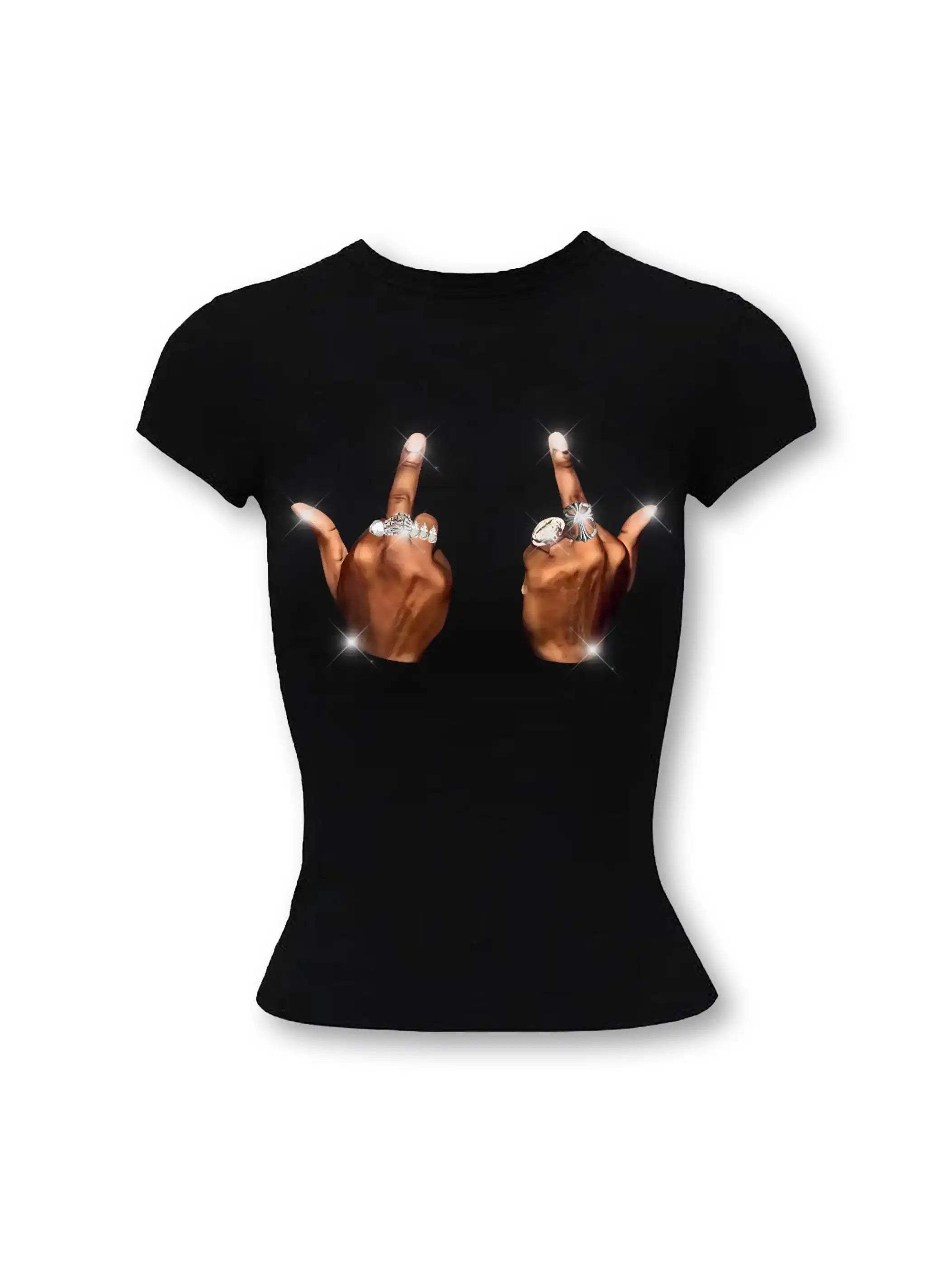 Radiant Cross Stud T-shirt-268