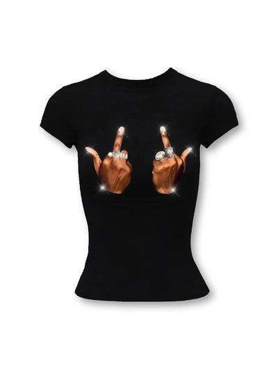 Radiant Cross Stud Baby Tee-268