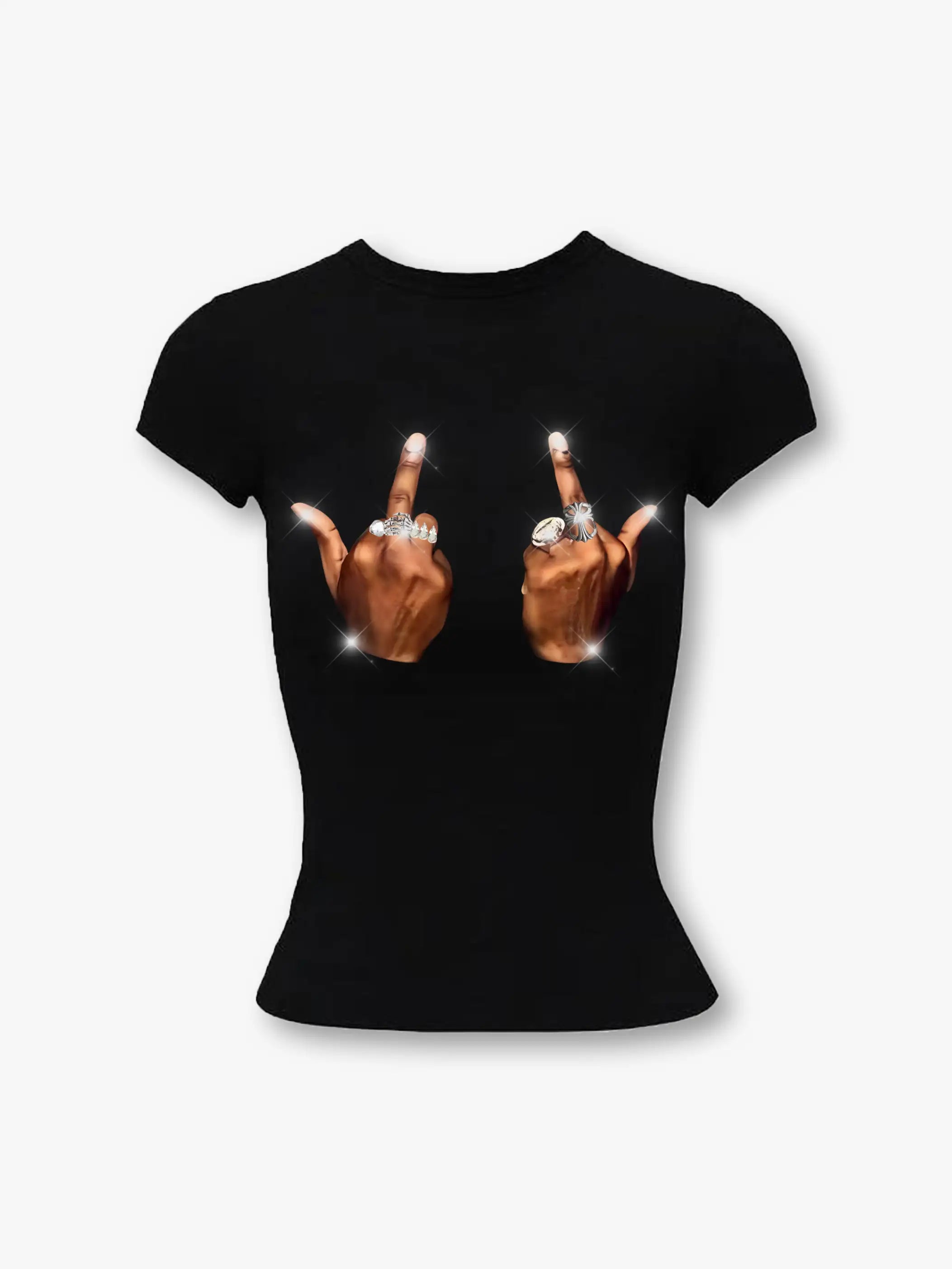 Radiant Cross Stud T-shirt-268