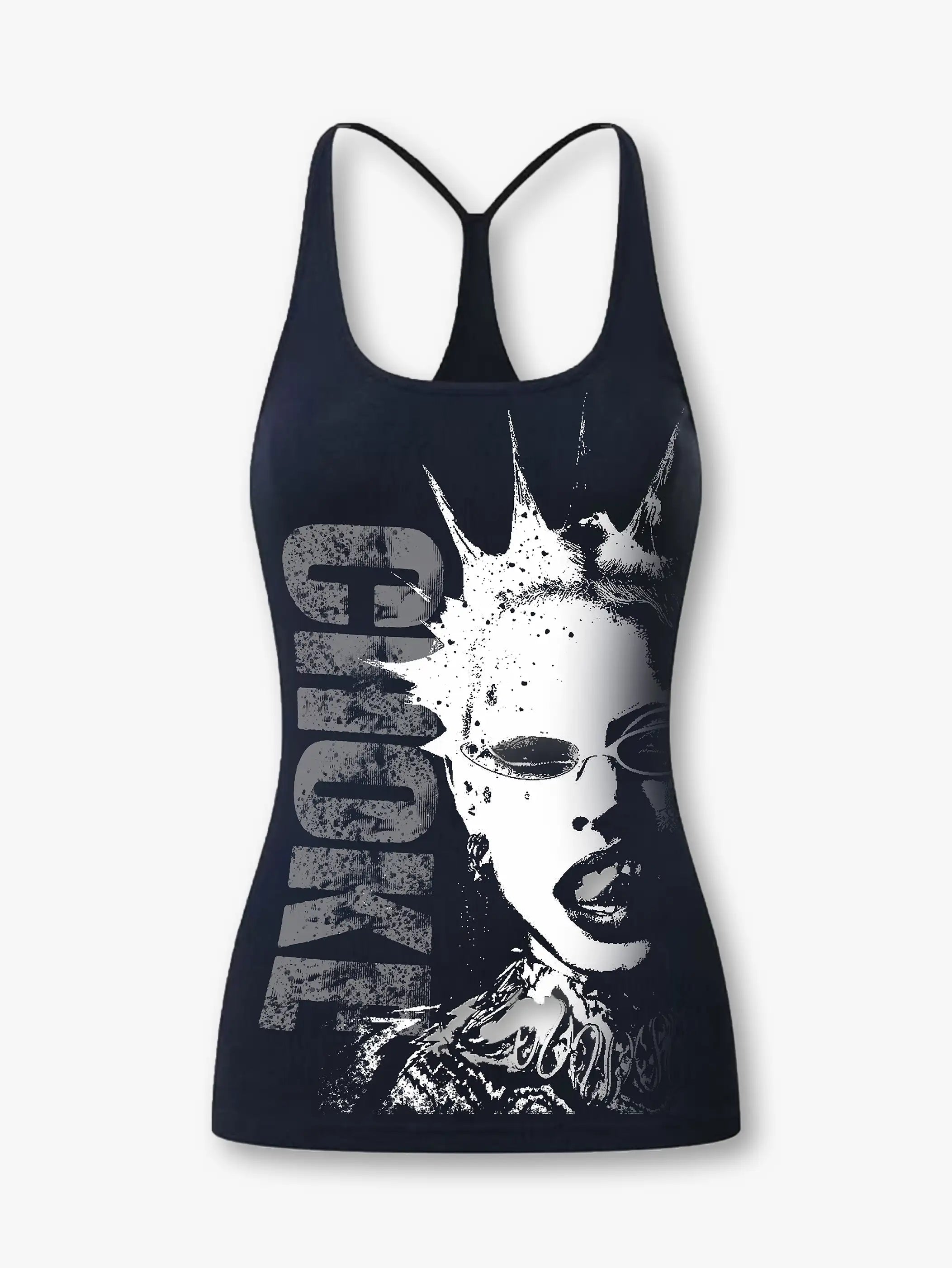 Fierce 'Choke' Graphic Racerback-273