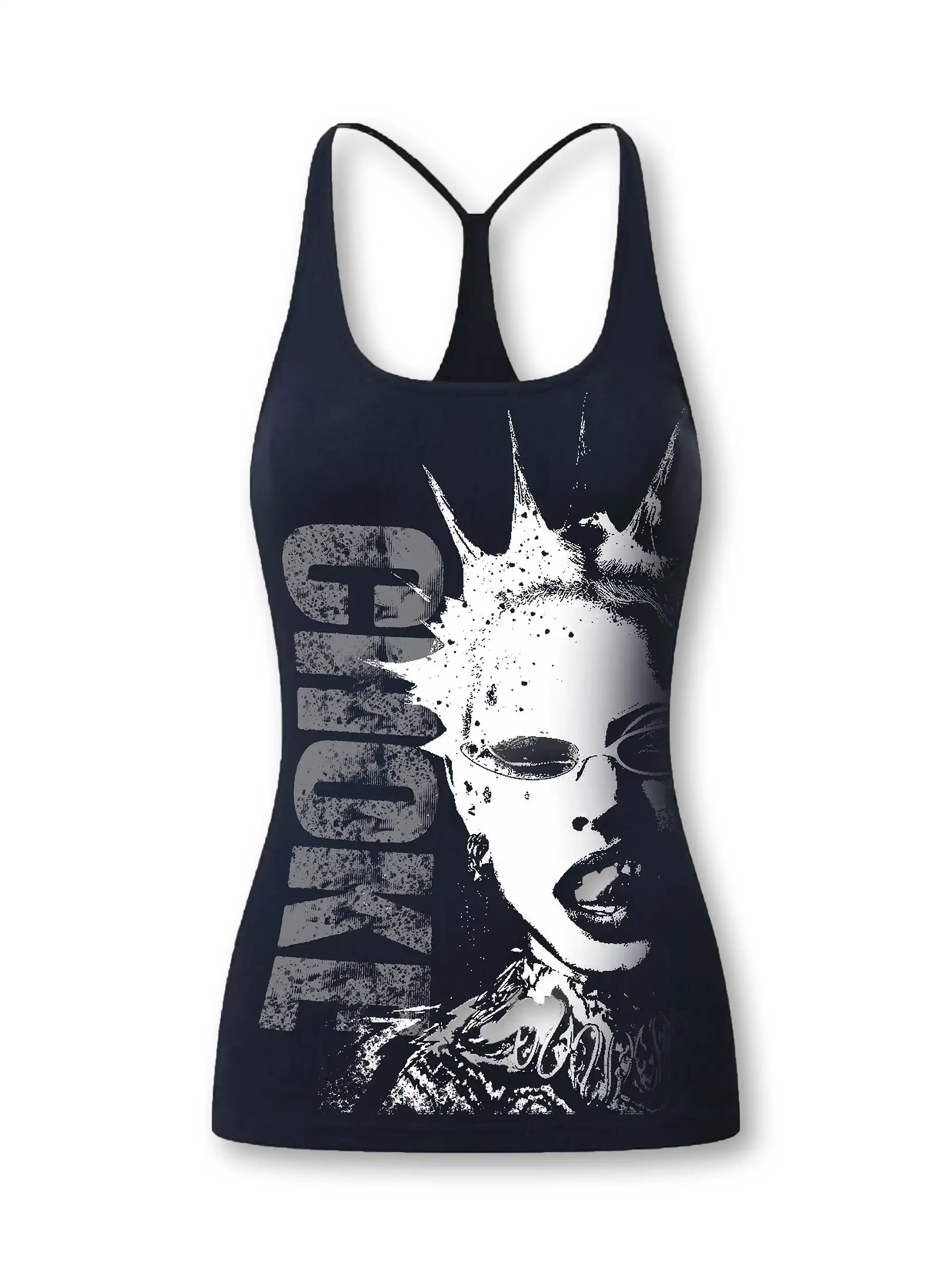 Fierce 'Choke' Graphic Racerback-273