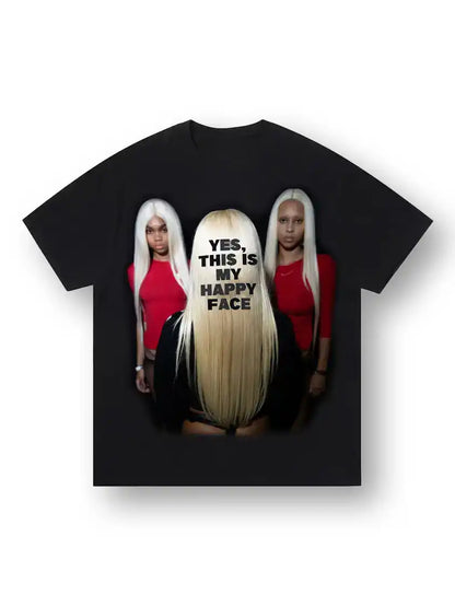 Fake Smile Attitude T-shirt-279