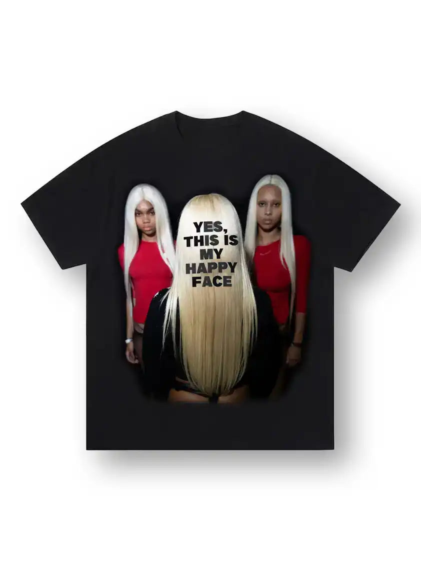 Fake Smile Attitude T-shirt-279