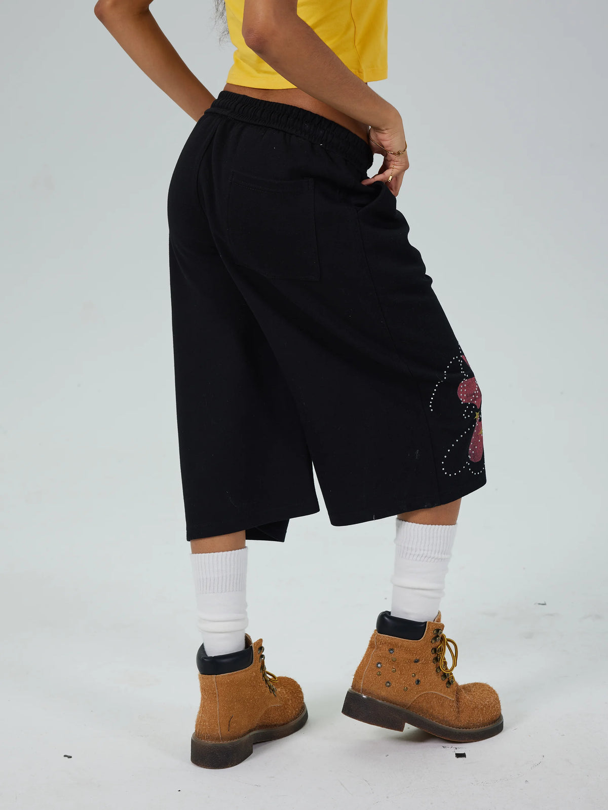 Bling Orbit Faded Sweatshorts-646