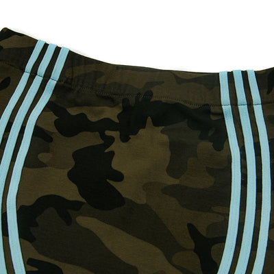 Mini-jupe rayée camouflage Y2K-S1215