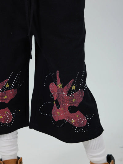 Bling Orbit Faded Sweatshorts-646