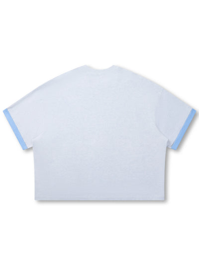 Miami Bling Layered Boxy Tee-475