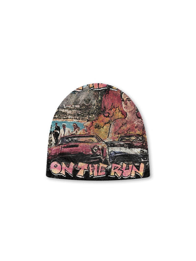 Bonnet Affiche Flamme Vintage-708