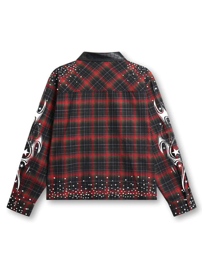Fire Check Bling shirt-375