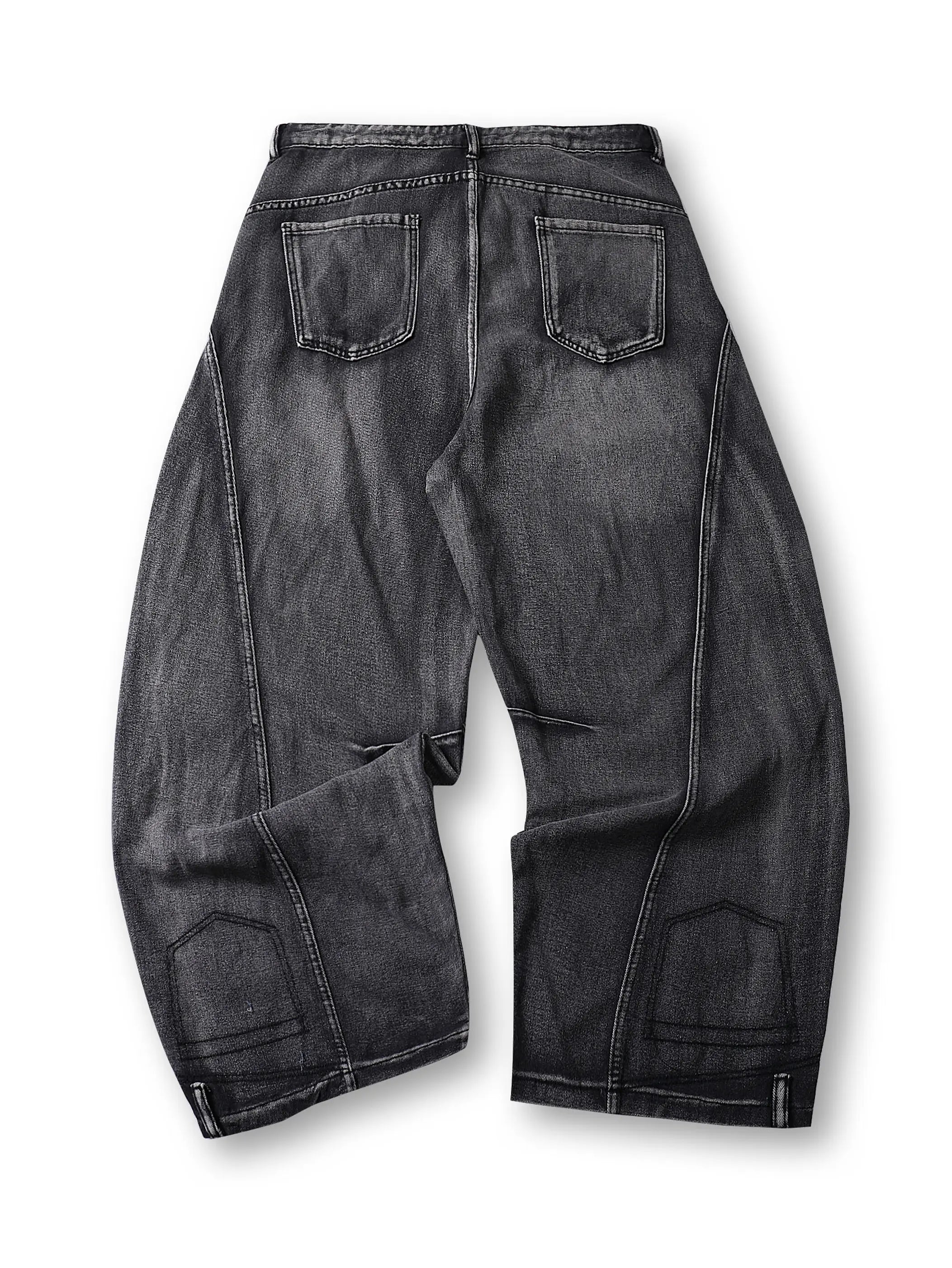 Dark Wash Distress Jeans - S131