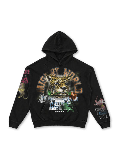 Sudadera con capucha Misery Rose Leopard-808