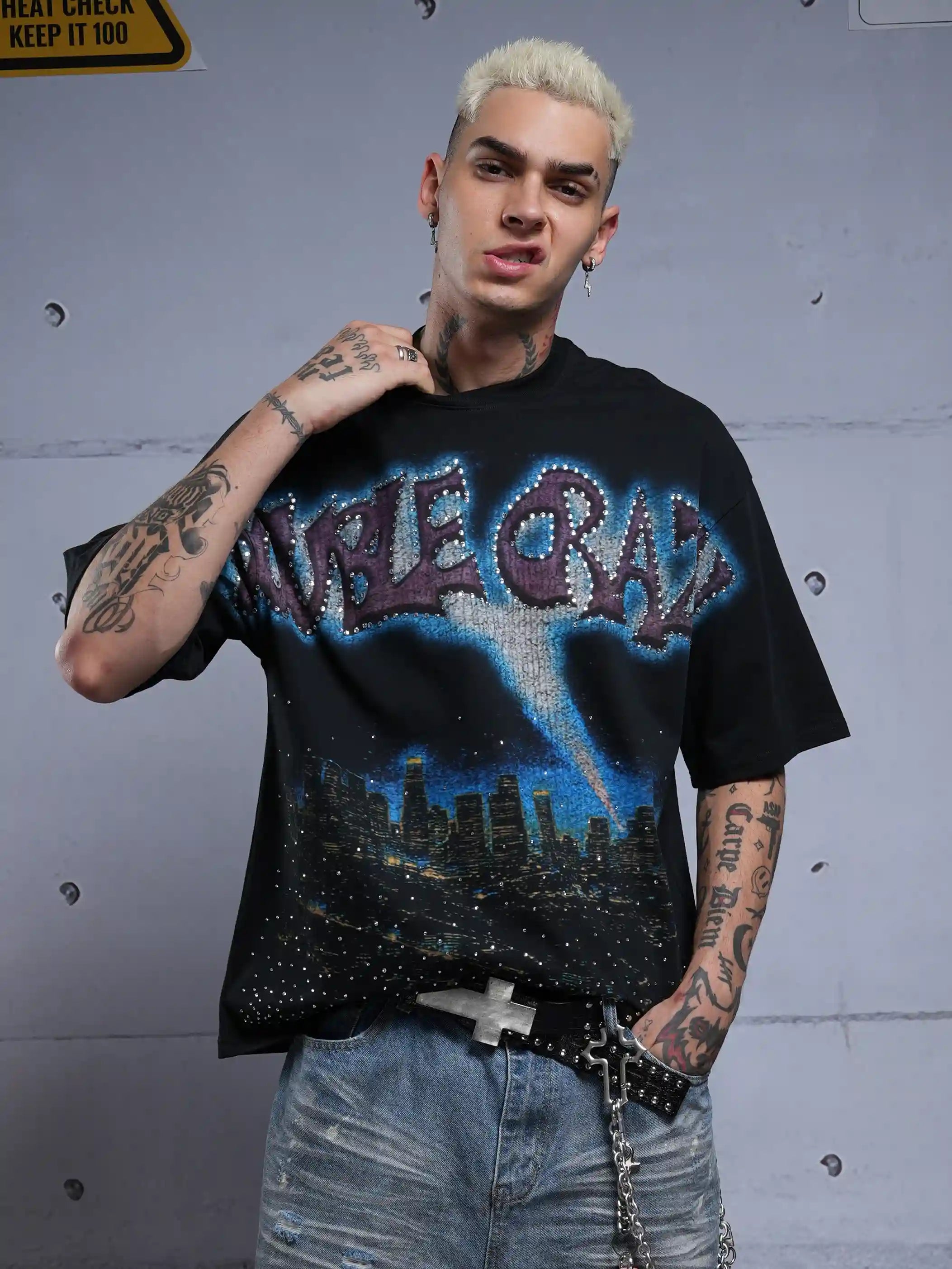 Camiseta Iced Out Boxy L.A. Skyline-435
