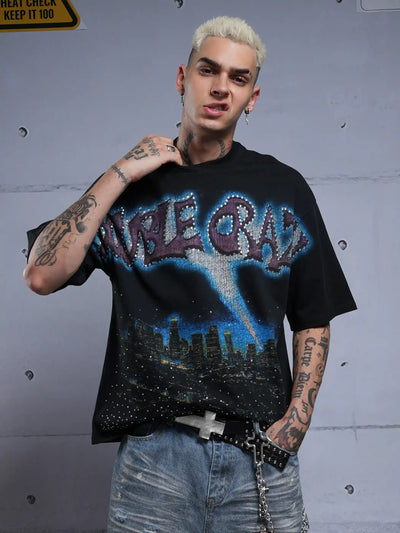 Camiseta Iced Out Boxy L.A. Skyline-435
