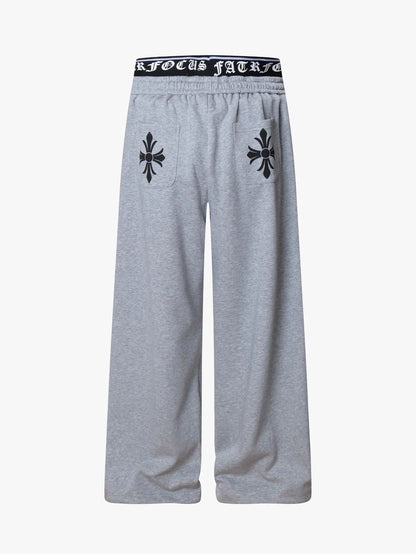 Dual Waist Retro Street Loose Pants-S1107