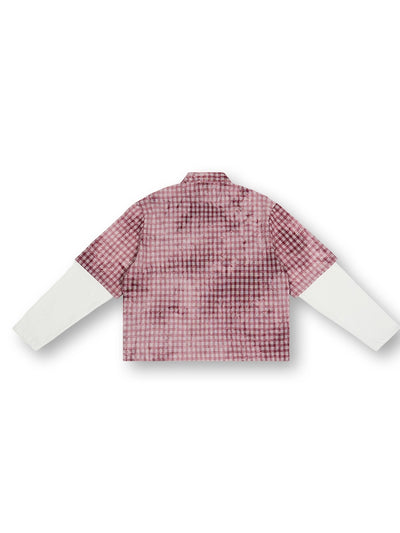 Studded Afro Plaid Shirt-703