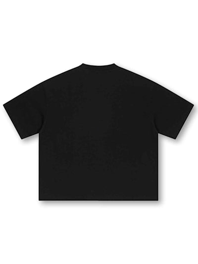 Distressed Grunge Angel Bear Tee-443