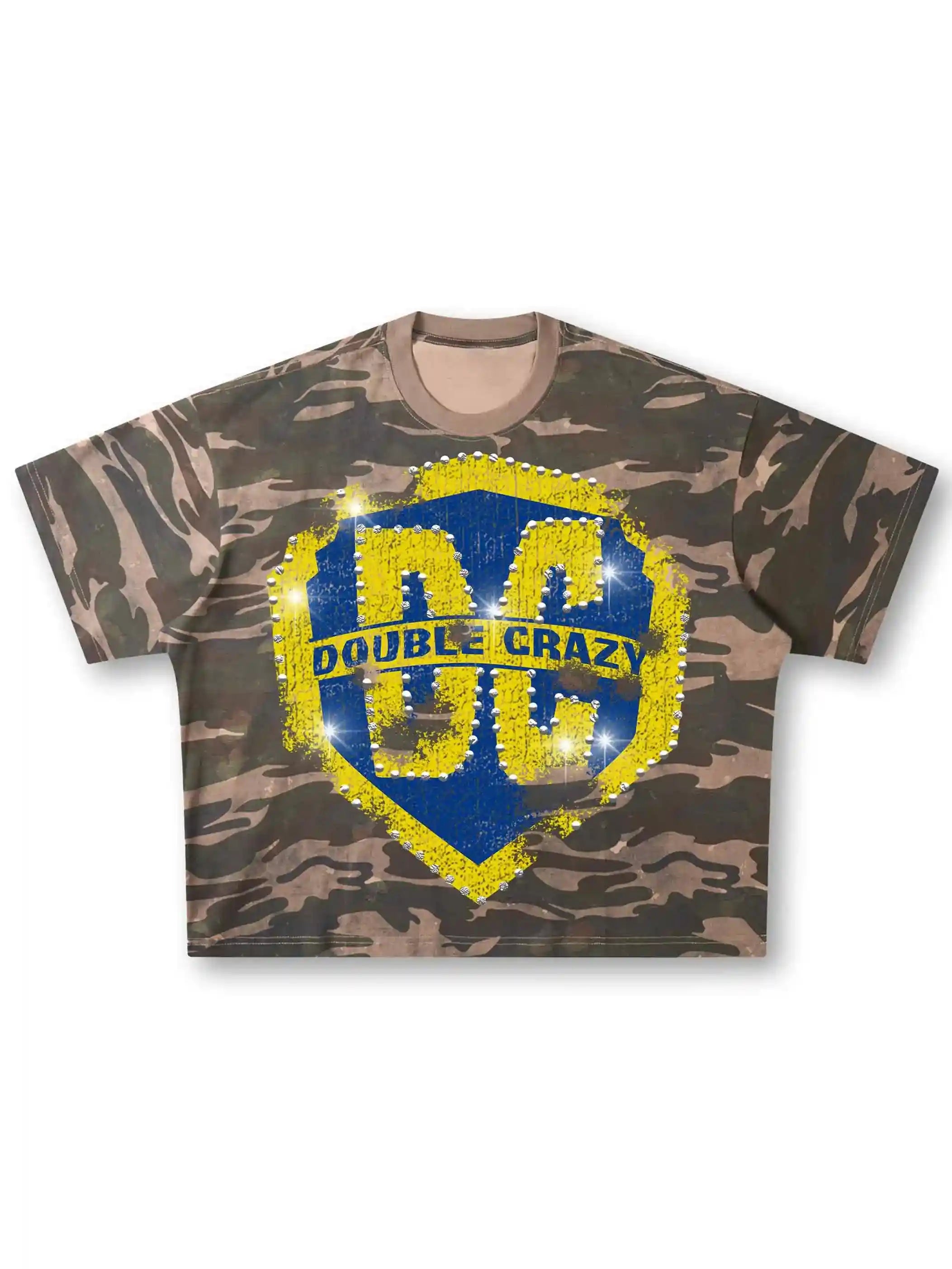 Iced Out Camo Shield Graphic Tee-440