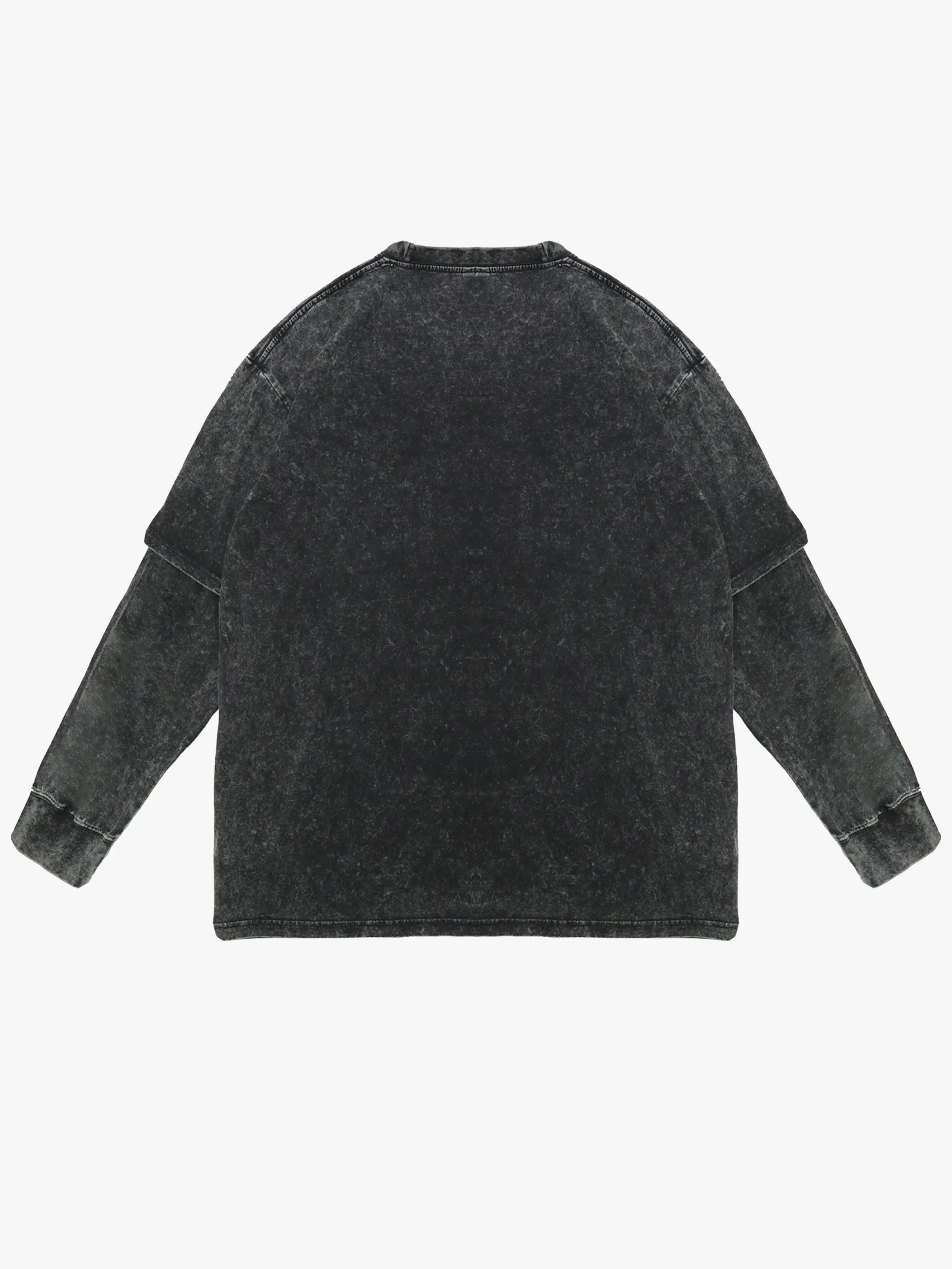 Sweat-shirt décontracté à manches longues unisexe style urbain