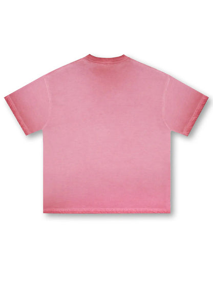 T-shirt graphique à lèvres roses pailletées et à imprimé sucette scintillante