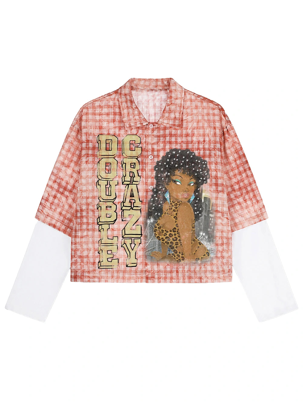 Chemise à Carreaux Afro Cloutée-703