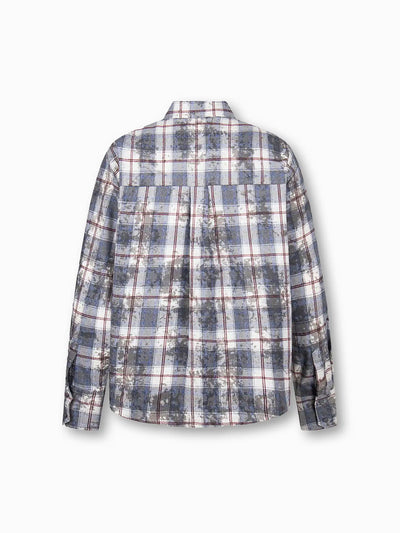 Graphic Plaid Street Shirt -S958