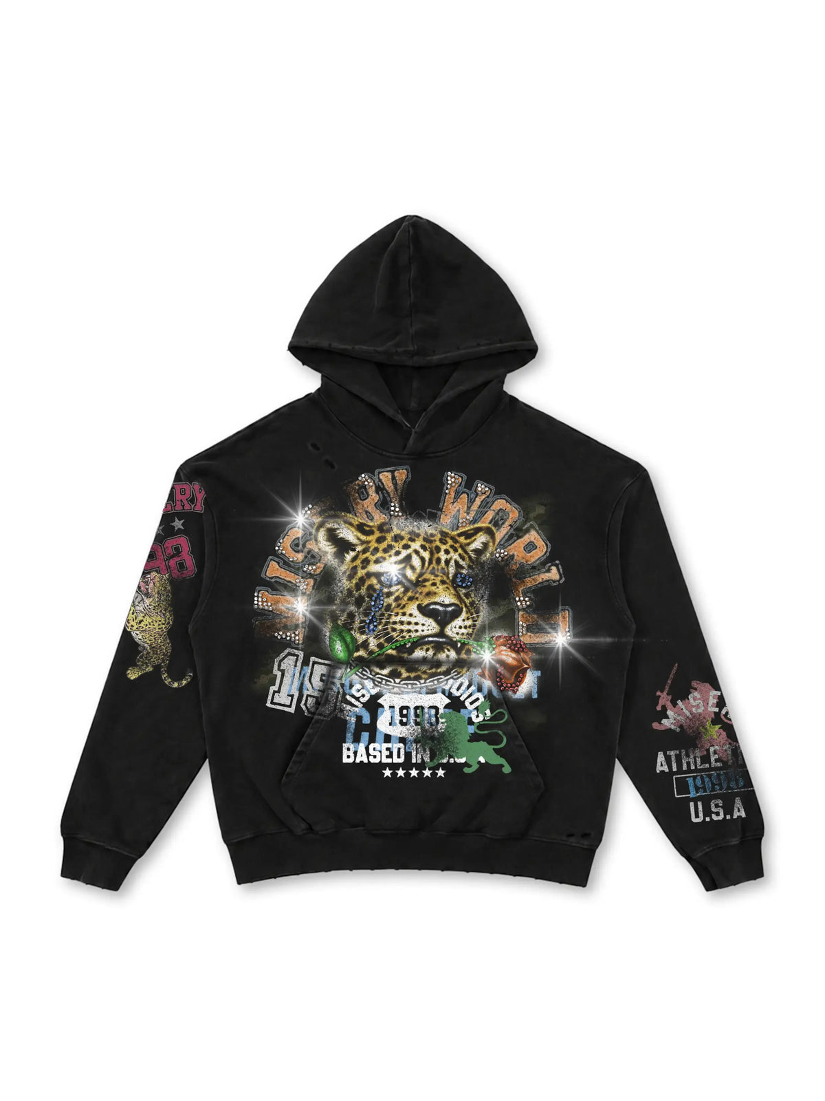 Misery Rose Leopard Hoodie-808